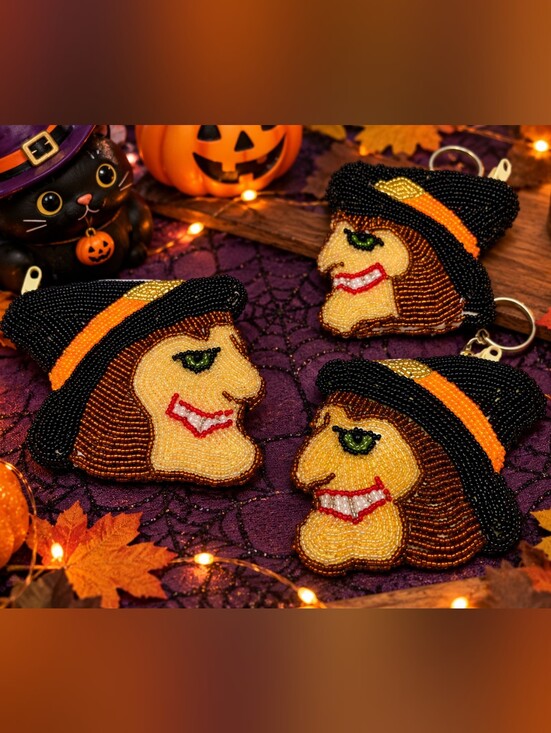 Handbags - Hocus Pocus! 🧙‍♀️ Halloween Witch Beaded Coin Purse Set of 3